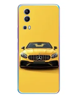 Чехол для Vivo Y72 с картинкой «Желтый Mercedes GT»