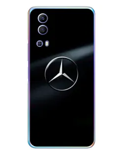 Чехол для Vivo Y72 с картинкой «Mercedes на металле»