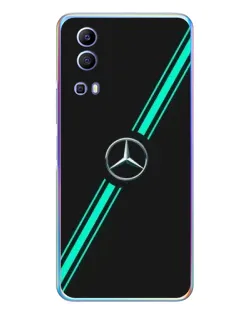 Чехол для Vivo Y72 с картинкой «Спортивные линии Mercedes»