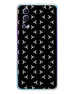 Чехол для Vivo Y72 с картинкой «Mercedes паттерн звезд»