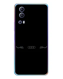 Чехол для Vivo Y72 с картинкой «Audi — световой подпись»