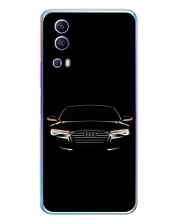 Чехол для Vivo Y72 с картинкой «Audi — ночной контур»