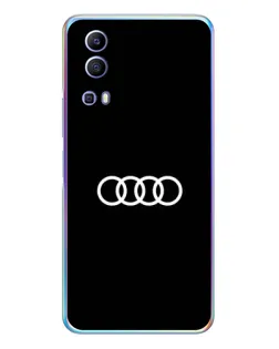 Чехол для Vivo Y72 с картинкой «Audi White Logo»