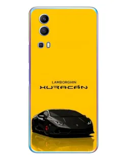 Чехол для Vivo Y72 с картинкой «Lamborghini Huracan черный»