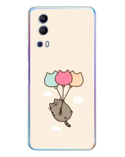 Чехол для Vivo Y72 с картинкой «Пушин на шариках»