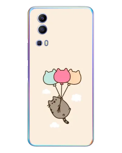 Чехол для Vivo Y72 с картинкой «Пушин на шариках»