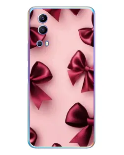 Чехол для Vivo Y72 с картинкой «Бордовый атлас»