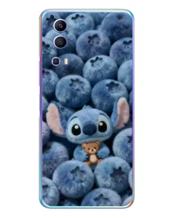 Чехол для Vivo Y72 с картинкой «Стич и голубика» Чехол для Vivo Y72 с картинкой «Стич и голубика»