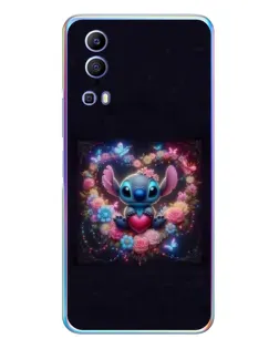 Чехол для Vivo Y72 с картинкой «Stitch в цветах» Чехол для Vivo Y72 с картинкой «Stitch в цветах»