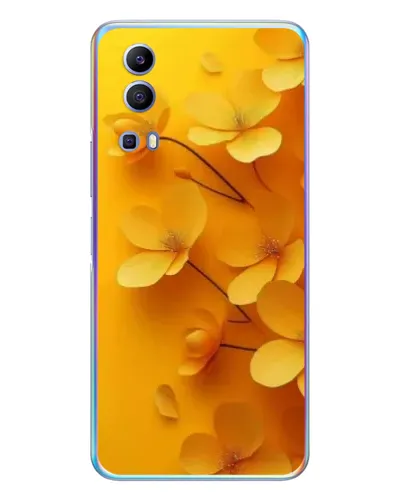 Чехол для Vivo Y72 с картинкой «Золотые лепестки» Чехол для Vivo Y72 с картинкой «Золотые лепестки»