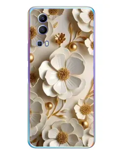 Чехол для Vivo Y72 с картинкой «Белие бумажние  цвети»