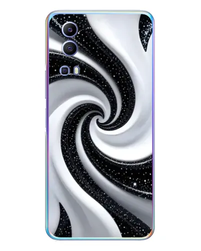 Чехол для Vivo Y72 с картинкой «Черно-белая спираль» Чехол для Vivo Y72 с картинкой «Черно-белая спираль»