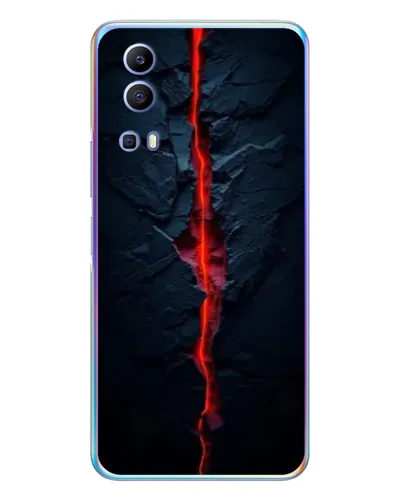 Чехол для Vivo Y72 с картинкой «Kрасная лавовая трещина» Чехол для Vivo Y72 с картинкой «Kрасная лавовая трещина»