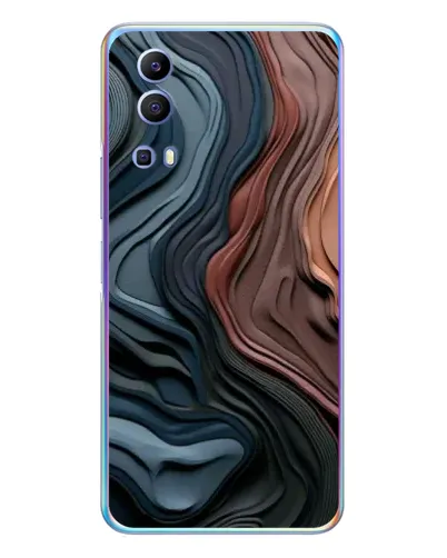 Чехол для Vivo Y72 с картинкой «Цветные волны каньона» Чехол для Vivo Y72 с картинкой «Цветные волны каньона»