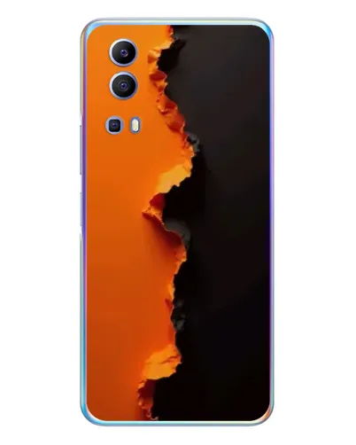 Чехол для Vivo Y72 с картинкой «Оранжевый разлом» Чехол для Vivo Y72 с картинкой «Оранжевый разлом»
