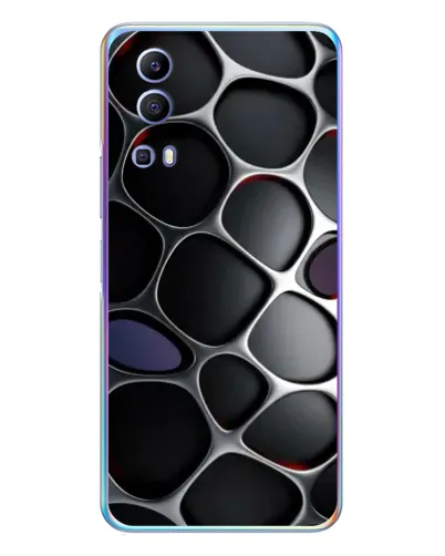 Чехол для Vivo Y72 с картинкой «Объемная темная решетка» Чехол для Vivo Y72 с картинкой «Объемная темная решетка»