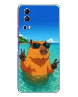 Чехол для Vivo Y72 с картинкой «Морская капибара» Чехол для Vivo Y72 с картинкой «Морская капибара»