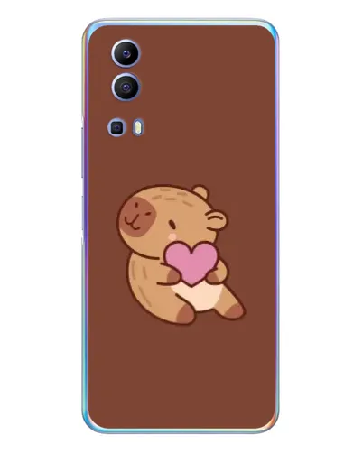 Чехол для Vivo Y72 с картинкой «Капибара с сердцем» Чехол для Vivo Y72 с картинкой «Капибара с сердцем»