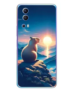 Чехол для Vivo Y72 с картинкой «Закат солнца с капибарой» Чехол для Vivo Y72 с картинкой «Закат солнца с капибарой»
