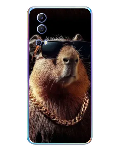 Чехол для Vivo Y72 с картинкой «Капибара золотая цепь» Чехол для Vivo Y72 с картинкой «Капибара золотая цепь»
