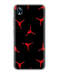 Чехол для Vivo Y91C с картинкой «Jordan Red Pattern»