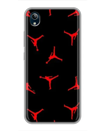 Чехол для Vivo Y91C с картинкой «Jordan Red Pattern»