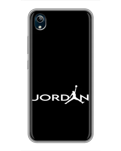 Чехол для Vivo Y91C с картинкой «Jordan White Logo»