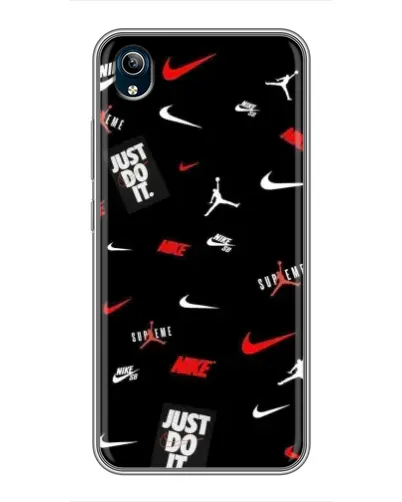 Чехол для Vivo Y91C с картинкой «Nike Mix Pattern»