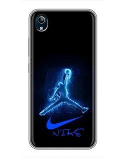Чохол для Vivo Y91C з картинкою «Jordan Neon Blue»