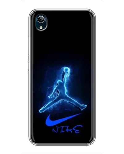 Чехол для Vivo Y91C с картинкой «Jordan Neon Blue»