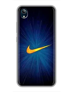 Чохол для Vivo Y91C з картинкою «Синій пульс Nike» Чохол для Vivo Y91C з картинкою «Синій пульс Nike»
