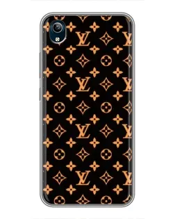 Чохол для Vivo Y91C з картинкою «Золота монограма LV»