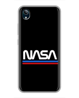 Чохол для Vivo Y91C з картинкою «NASA — класика Red Blue»