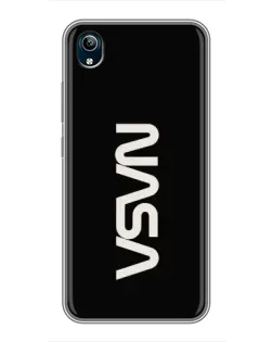 Чохол для Vivo Y91C з картинкою «NASA — вертикальний логотип»