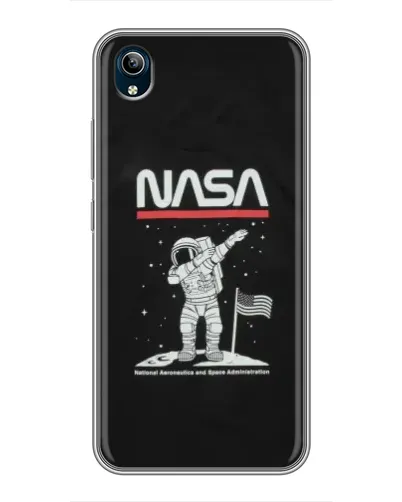 Чохол для Vivo Y91C з картинкою «NASA — крокуємо по Місяцю» Чохол для Vivo Y91C з картинкою «NASA — крокуємо по Місяцю»