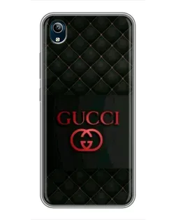 Чохол для Vivo Y91C з картинкою «Gucci — стьобаний чорний»