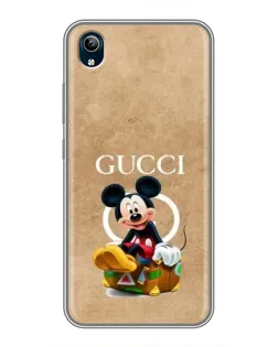 Чохол для Vivo Y91C з картинкою «Міккі Маус Gucci — крафт»