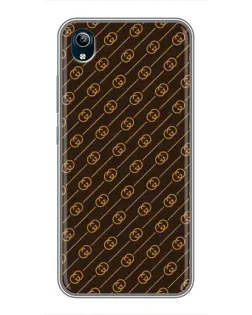 Чохол для Vivo Y91C з картинкою «Gucci — золоті діагоналі»