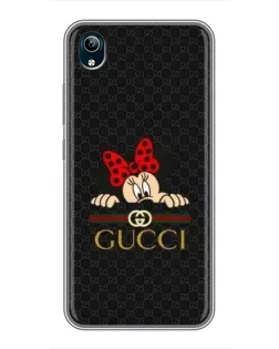 Чохол для Vivo Y91C з картинкою «Мінні Маус Gucci — чорний»