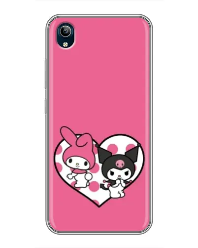 Чохол для Vivo Y91C з картинкою «Kuromi та My Melody» Чохол для Vivo Y91C з картинкою «Kuromi та My Melody»