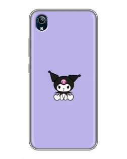 Чохол для Vivo Y91C з картинкою «Kuromi — фіолетовий мінімалізм»