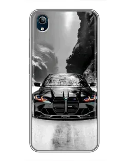 Чехол для Vivo Y91C с картинкой «BMW — акварельный дрифт»