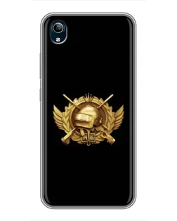 Чохол для Vivo Y91C з картинкою «PUBG — помаранчевий градієнт»