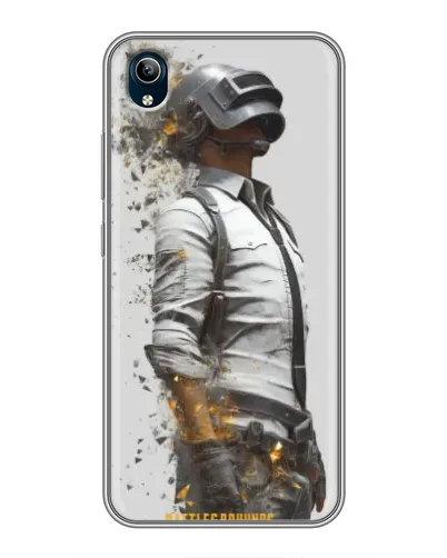 Чохол для Vivo Y91C з картинкою «PUBG — боєць у пилу»