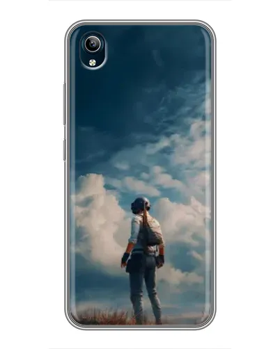 Чохол для Vivo Y91C з картинкою «Герой PUBG на скелі»