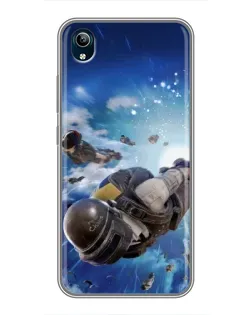 Чохол для Vivo Y91C з картинкою «Десант PUBG — стрибок»