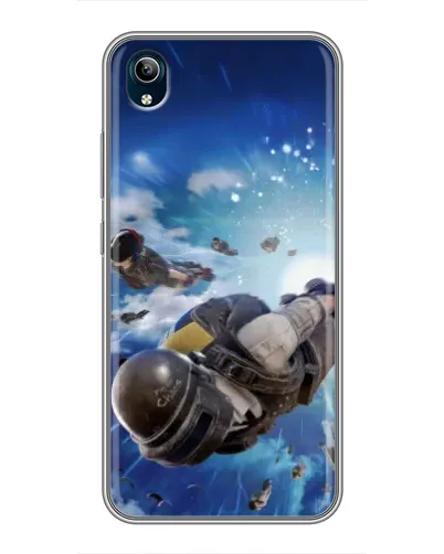 Чохол для Vivo Y91C з картинкою «Десант PUBG — стрибок»