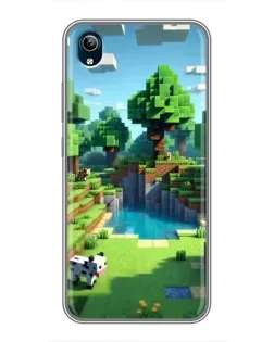 Чехол для Vivo Y91C с картинкой «Minecraft летний день»