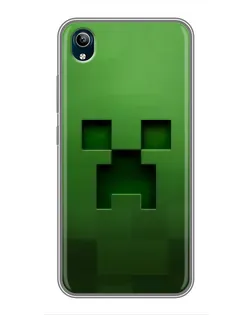 Чехол для Vivo Y91C с картинкой «Крипер микро-дизайн»