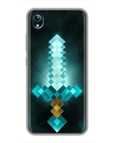 Чехол для Vivo Y91C с картинкой «Алмазный меч неон»